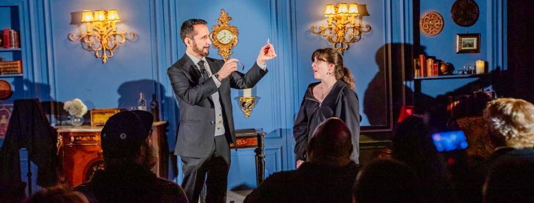Magician David Minkin, a regular guest at Carnival of Illusion Theater